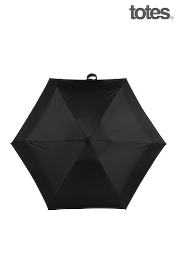 Totes Black Eco Brella Compact Round Umbrella (B41247) | £20