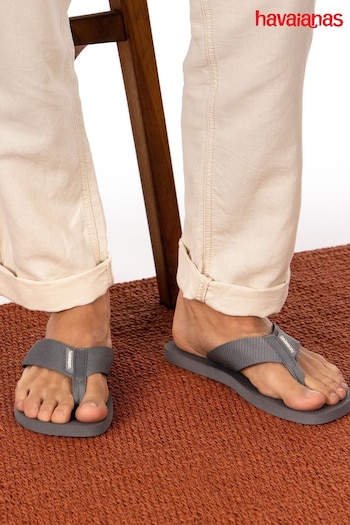 Havaianas Grey Urban Basic Material Sandals (B41334) | £30