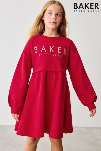 Baker by Ted Baker Embossed Branded Sweat Dress (B41614) | £30 - £37