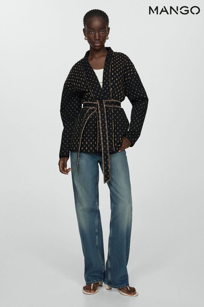 Mango kimono jacket best sale