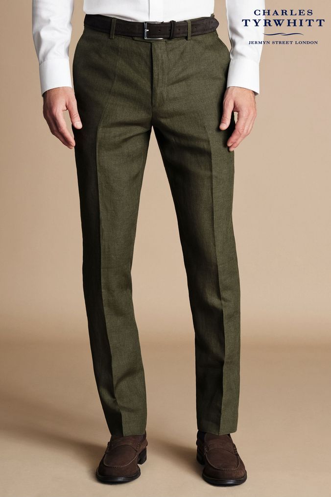 Buy Men s Linen Holiday Trousers Online Next UK