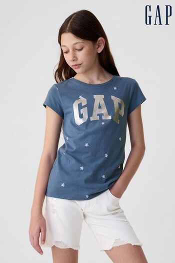 Gap Blue Logo Short Sleeve Crew Neck T-Shirt (B41756) | £10