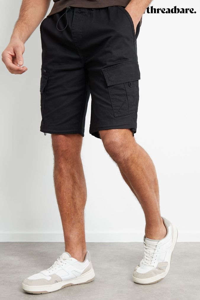 Buy Men s Cargo Elasticated Shorts Online Next UK