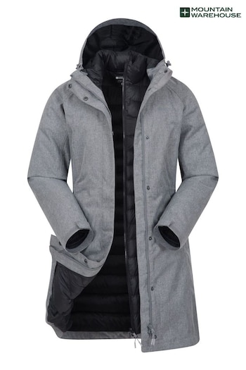 Mountain Warehouse Grey Alaskan 3-In-1 Long Jacket (B41821) | £175