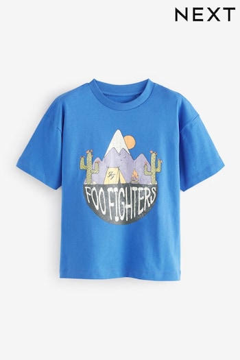 Blue Foo Fighters Licensed 100% Cotton T-Shirt (3-16yrs) (B41915) | £16 - £19