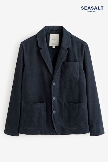 Seasalt Cornwall Blue Mens Plantsman Cord Blazer (B42002) | £110