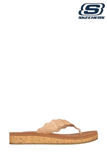 Skechers OVERLAY Beige Sandcomber Sandals (B42085) | £39