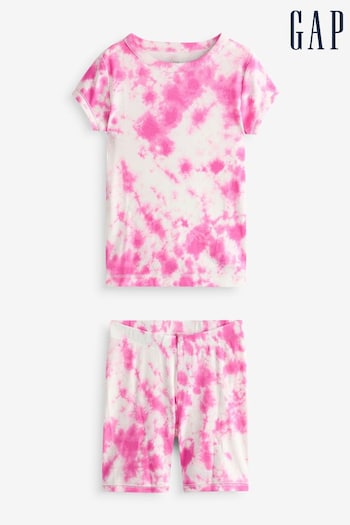 Gap Pink Organic Cotton Graphic Short Pyjama Set (3-13yrs) (B42176) | £20