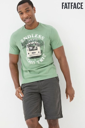 FatFace Green VW Endless Road T-Shirt (B42209) | £29.50