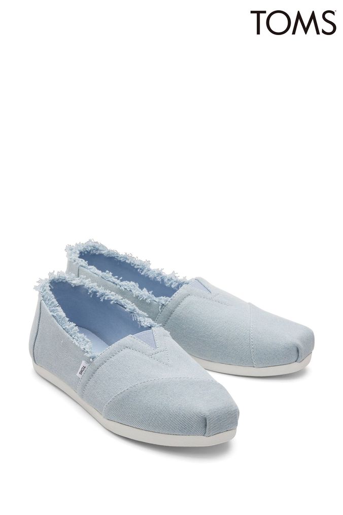 Blue toms shoes hot sale