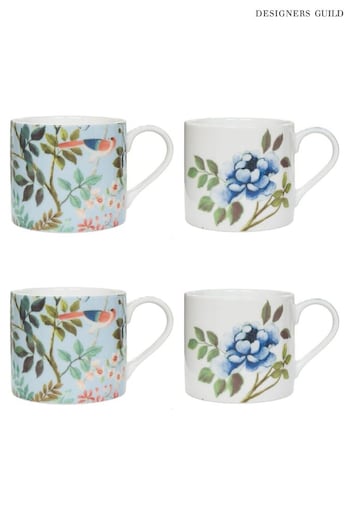 Designers Guild Porcelaine De Chine Mugs Set Of 4 (B42333) | £40