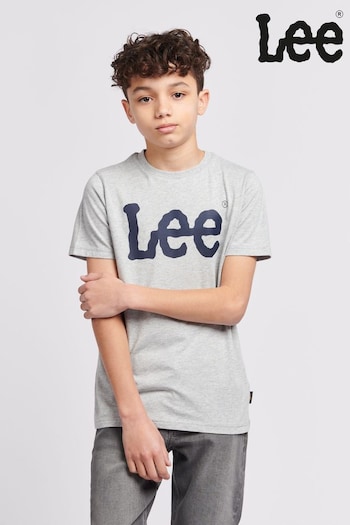 Lee Grey Boys 100% Cotton Wobbly Graphic T-Shirt (B42339) | £18 - £22