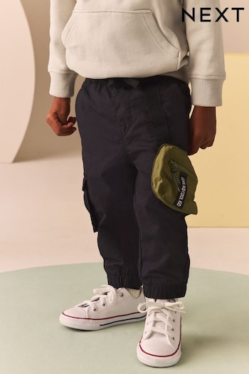 Black Bumbag Lined 100% Cotton Cargo Trousers (3mths-7yrs) (B42368) | £16.50 - £18.50