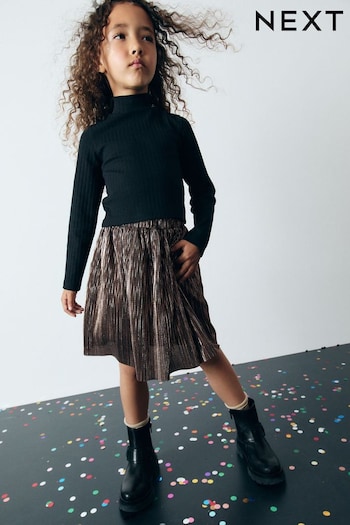 Gold Metallic Skirt (3-16yrs) (B42469) | £12 - £17