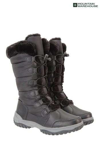 Mountain Warehouse Black Snowflake Womens Long Snow Walking Boots (B42489) | £75