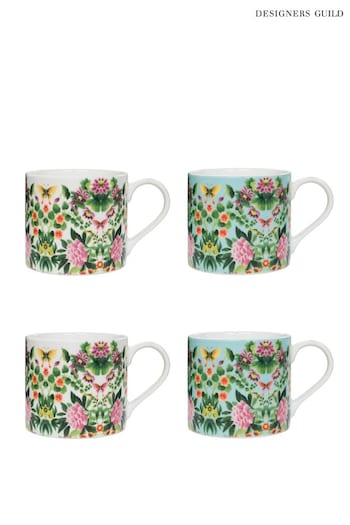 Designers Guild Ikebana Damask Mugs Set Of 4 (B42632) | £40