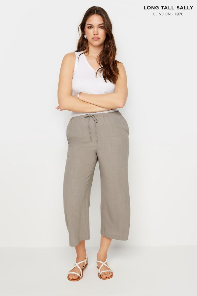Next cropped linen trousers hot sale