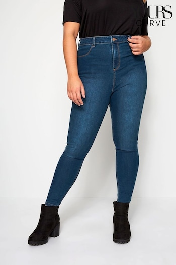 Yours Curve Blue Curve Skinny Stretch AVA Jeans (B42781) | £31