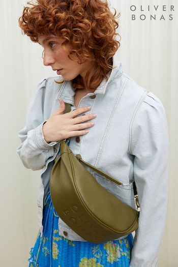 Oliver Bonas Betty Khaki Green Belt Bag (B42787) | £46