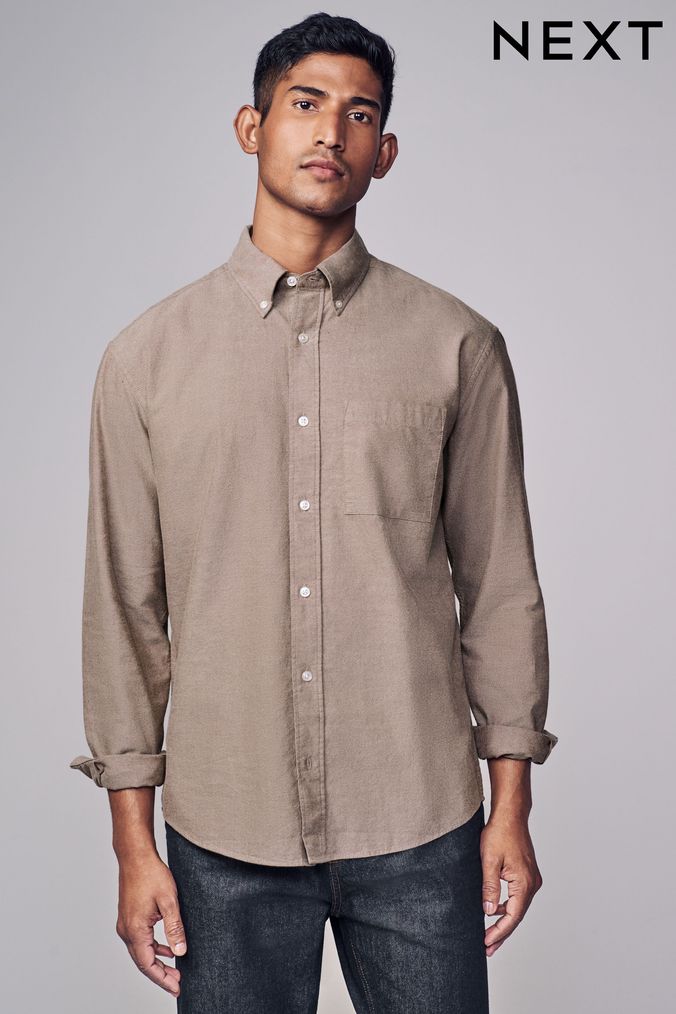 Buy Men s Natural Casual Shirts Online Next UK