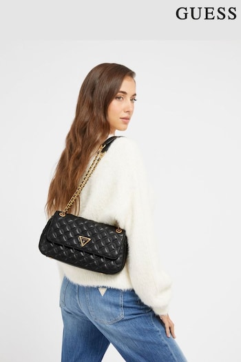 GUESS Relka Giully Quilted Convertible Cross-Body Flap Bag (B42895) | £115