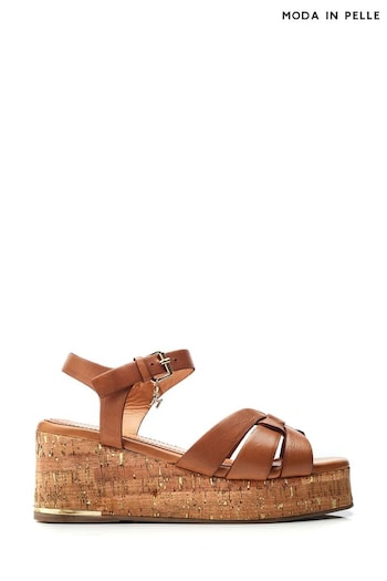 Moda in Pelle Poppiee Woven Two Part Wedge Sandals (B43002) | £89