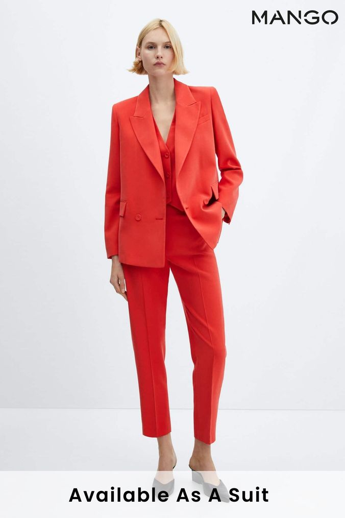 Red suit 2025 jacket ladies