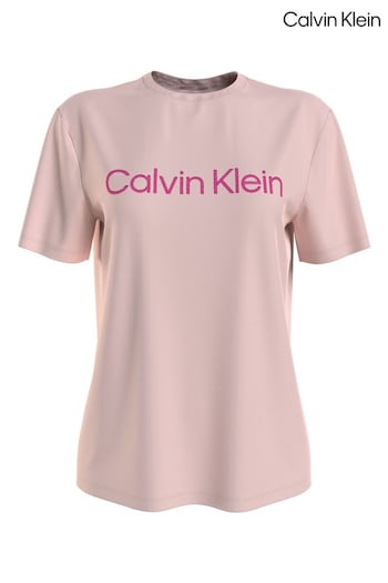 Calvin Klein Pink Slogan Single T-Shirt (B43124) | £38
