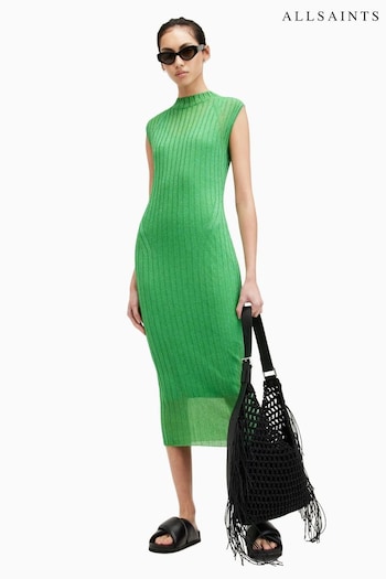 AllSaints Green Patrice Dress (B43184) | £199