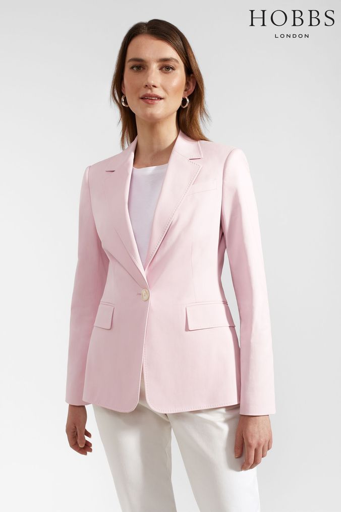 Hobbs carron coat pink top