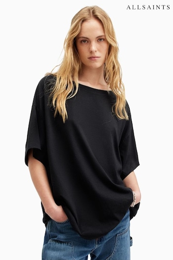 AllSaints Black Lydia T-Shirt (B43350) | £45