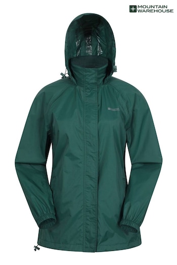 Mountain Warehouse Green Womens Pakka Waterproof Jacket (B43412) | £41