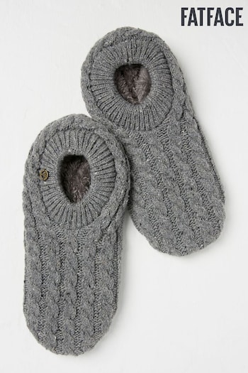 FatFace Grey Footsie Bedsocks (B43436) | £22.50