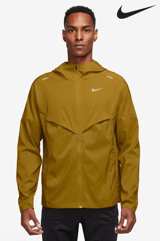 Mens yellow windbreaker jacket top