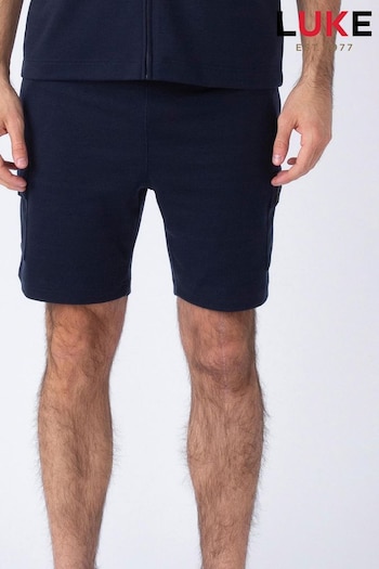 Luke 1977 Blue Ranville Dark Navy Shorts (B43486) | £80