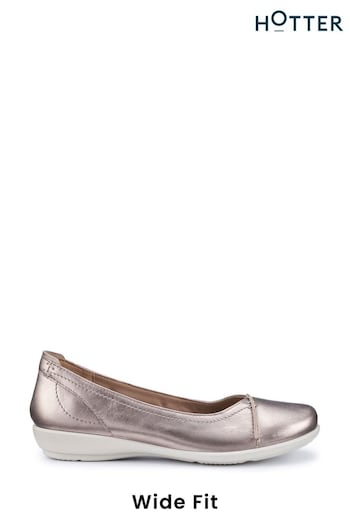 Hotter Natural Robyn II Slip-On Wide Fit Shoes (B43556) | £69