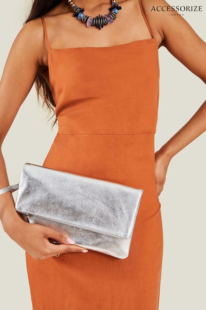 Buy Women s Bags Clutch Metallic Occasionwear Accessories Online Next UK