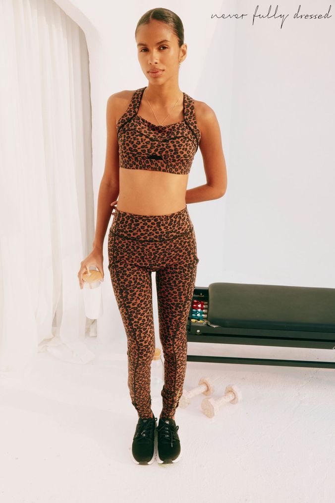 Petite leopard print leggings new arrivals