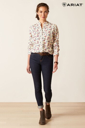 Ariat Clarion Floral White Blouse (B43754) | £90