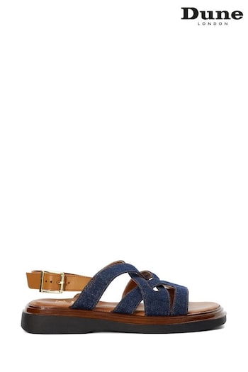 Dune London Blue Leebra Multi Strap Sandals (B43799) | £85