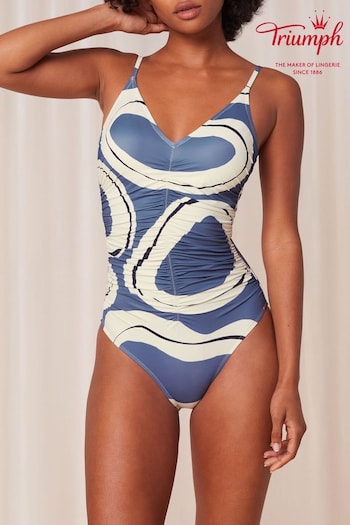 Triumph Blue Summer Allure Swimsuit (B43971) | £80