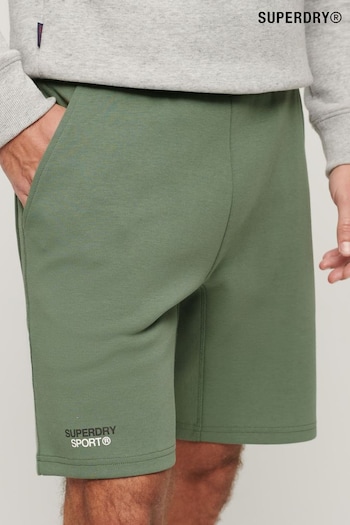 Superdry Green Sport Tech Logo Tapered Shorts (B43999) | £45