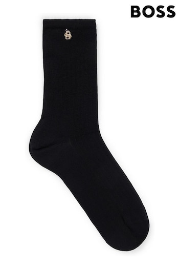 BOSS Black Regular Length Socks With Metallic Double Monogram (B44001) | £20