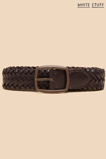 White Stuff Brown Woven Leather Belt (B44070) | £29