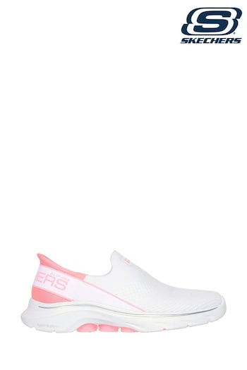 Skechers White Go Walk 7 Mia Shoes (B44098) | £89
