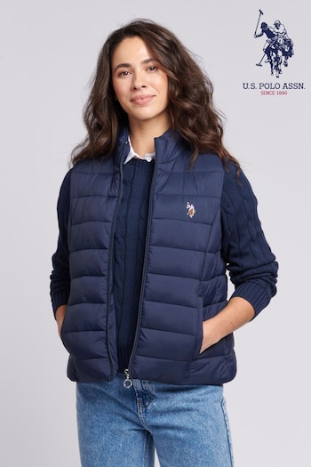 U.S. Polo office-accessories Assn. Womens Lightweight Puffer Gilet (B44105) | £70