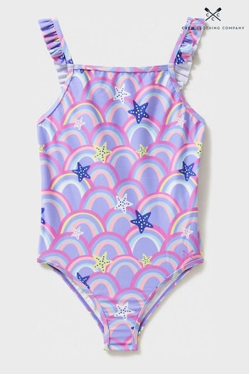 Crew Clothing Company Red Rainbow Polyester Fitted Swimsuit (B44135) | £20 - £22