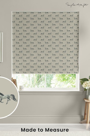 Sophie Allport Grey Horse Made to Measure Roman Blinds (B44168) | £79
