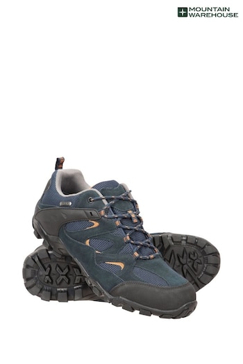 Mountain Warehouse Blue Mens Curlews Waterproof Walking 400G Shoes (B44228) | £77