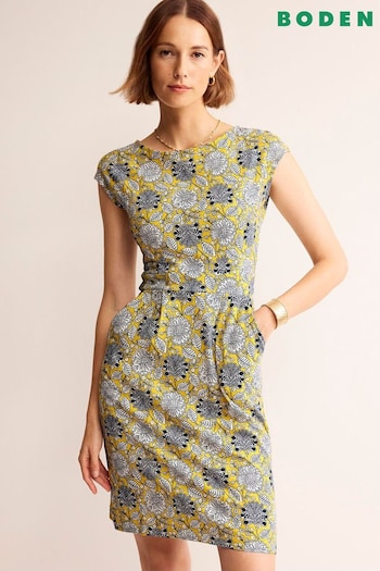 Boden Yellow Florrie Jersey Dress (B44261) | £65